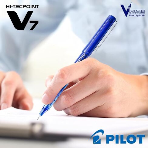Pilot 019576 Hi-Tecpoint V7 Pen (Blue - Pack of 8) in Saudi Arabia