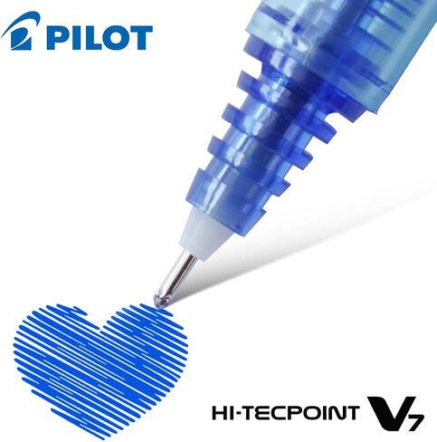 Pilot 019576 Hi-Tecpoint V7 Pen (Blue - Pack of 8) in Saudi Arabia