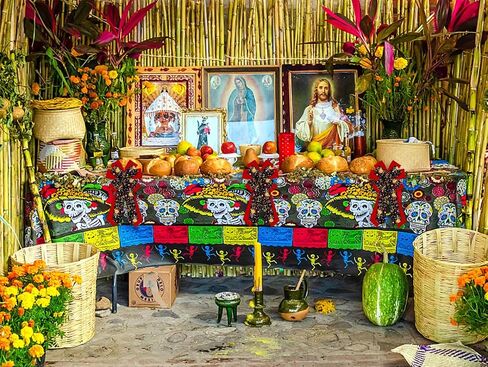 ALIBBON Large Mexican Day of The Dead Bows for Wreaths, Sugar Skull Wreath Bows, Dia de Los Muertos Bows, Cinco de Mayo Bows for Front Door, Halloween Decor Burlap Bows for Indoor Outdoor Decoration in Saudi Arabia