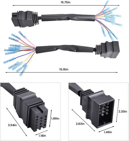MSC04753 MSC04754 Snow Plow Wiring Harness Repair Kit 13 Pin Connector Fit Boss Snowplow Blade 13-Pin Plow and Vehicle Side Replace 1304745, 1304744, MSC03744, MSC03743, MSC04581 in Saudi Arabia