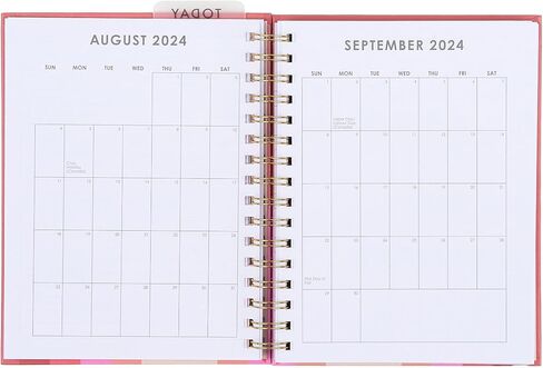 مخطط صغير لمدة 18 شهرًا من Votum 2024-2025 - أغسطس 2024 - مخطط يناير 2026 - مخطط يومي وأسبوعي ومخطط شهري - طوبى هي التي تؤمن، مخطط 2024 مع 3 أوراق ملصقات - مخطط تقويم 2024 in Saudi Arabia