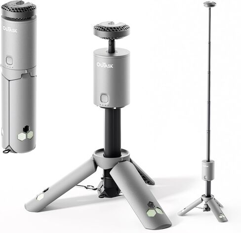 Telescopic Camping Light, 720° Rotating Collapsible Magnetic Tripod Lantern in Saudi Arabia