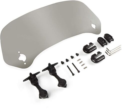 368 مللي متر دراجة نارية قابل للتعديل الزجاج الأمامي تمديد العالمي كليب على الزجاج الأمامي شفافة in Kuwait