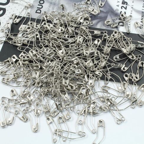 120 Pcs 1.1 inch / 28mm Curved Safety Pins, Quilting Pins Bent Safety Pins Basting Pins, Coiless Safety Pins Small Safety Pins for Clothes (Size 1) in Saudi Arabia