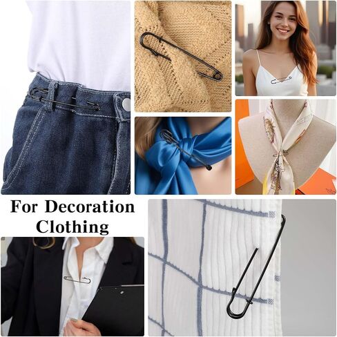20 Pcs Large Safety Pins Heavy Duty 4" Large Safety Pins Heavy Duty Blanket Pins Oversized Safety Pins for Clothes Leather Canvas Blankets Crafts Skirts Kilts (Black) in Saudi Arabia