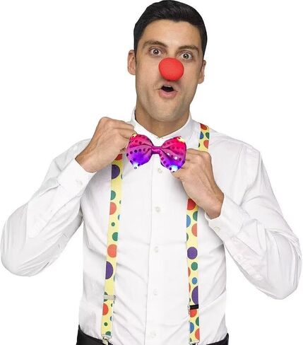 6PCS LED Sequin Necktie Electric Bright Light Up Men's Bow Ties Women Kids Flashing Bowties Glow Party Rave Festival School in Saudi Arabia