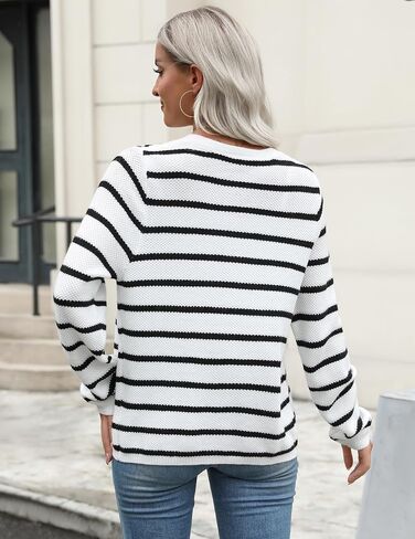 Zeagoo Womens Knit Cardigan Sweaters Button Down Shirts Long Sleeve Crew Neck Ribbed Knit Blouse Open Front Work Tops in Saudi Arabia