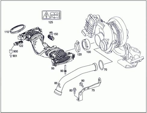 Mass Air Flow Sensor 2005-2012 For Benz X164 W164 W211 W251 E320 E350 GL320 GL350 ML320 ML350 R320 R350 3.0L Replacement # 6420907337 6420908237 6420943497 6420946397 6420907437 in Saudi Arabia