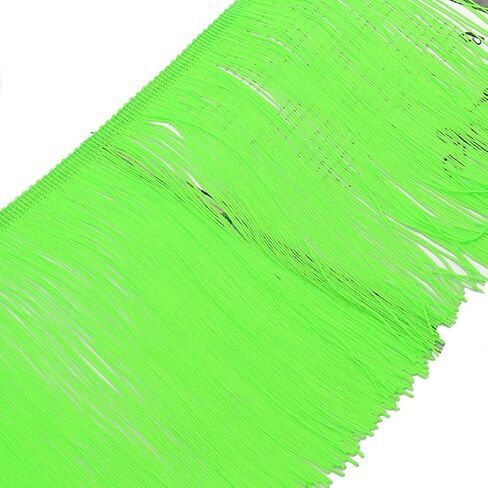 Yalulu 78.7inch x 7.8inch Polyester Fringe Fibre Tassel Lace Trim Tassel Fringe Trimming for DIY Latin Dress Stage Clothes Accessories (Rainbow) in Kuwait