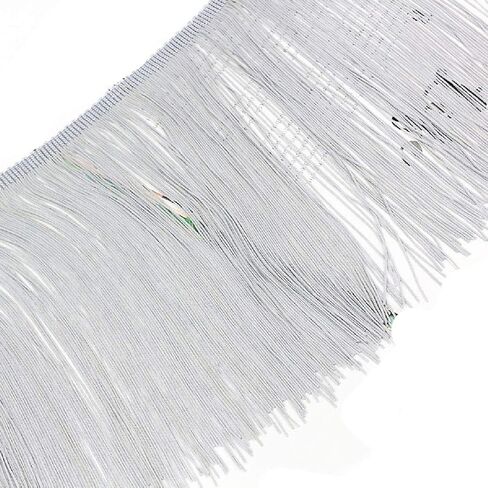Yalulu 78.7inch x 7.8inch Polyester Fringe Fibre Tassel Lace Trim Tassel Fringe Trimming for DIY Latin Dress Stage Clothes Accessories (Rainbow) in Kuwait