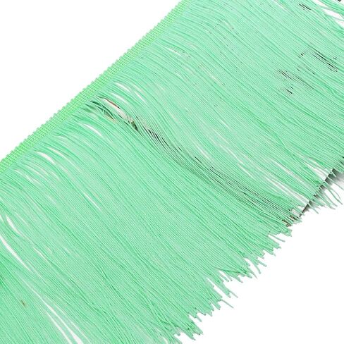 Yalulu 78.7inch x 7.8inch Polyester Fringe Fibre Tassel Lace Trim Tassel Fringe Trimming for DIY Latin Dress Stage Clothes Accessories (Rainbow) in Kuwait