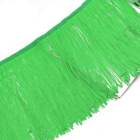 Yalulu 78.7inch x 7.8inch Polyester Fringe Fibre Tassel Lace Trim Tassel Fringe Trimming for DIY Latin Dress Stage Clothes Accessories (Rainbow) in Kuwait