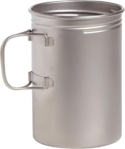 Vargo Titanium BOT XL |1.1L Camp Cooking Pot | Nests Standard Isobutane Fuel Canisters | Water-tight Lid | Weight: 5.5 oz (156g) in Kuwait