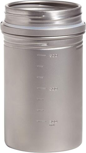 Vargo Titanium BOT XL |1.1L Camp Cooking Pot | Nests Standard Isobutane Fuel Canisters | Water-tight Lid | Weight: 5.5 oz (156g) in Kuwait