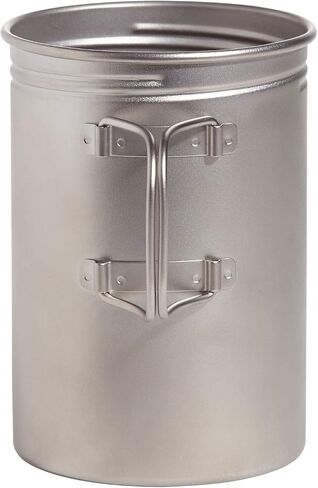Vargo Titanium BOT XL |1.1L Camp Cooking Pot | Nests Standard Isobutane Fuel Canisters | Water-tight Lid | Weight: 5.5 oz (156g) in Kuwait