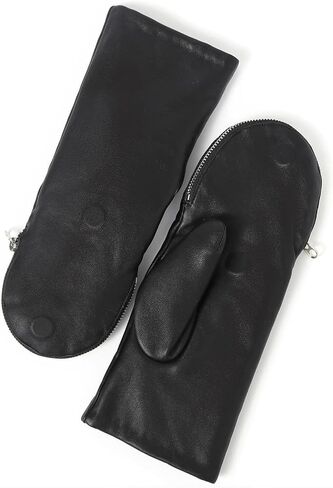 قفازات YISEVEN الجلدية النسائية بسحاب للإغلاق in Kuwait