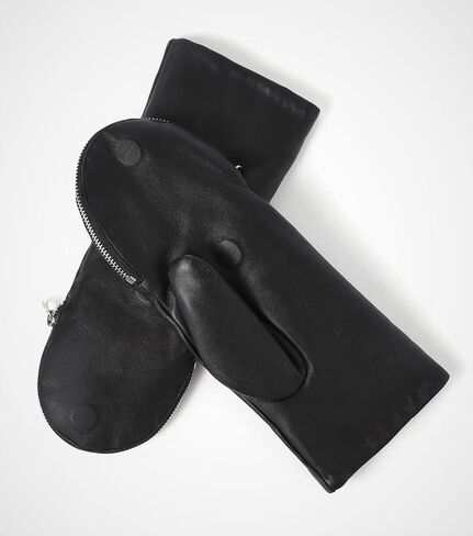 قفازات YISEVEN الجلدية النسائية بسحاب للإغلاق in Kuwait