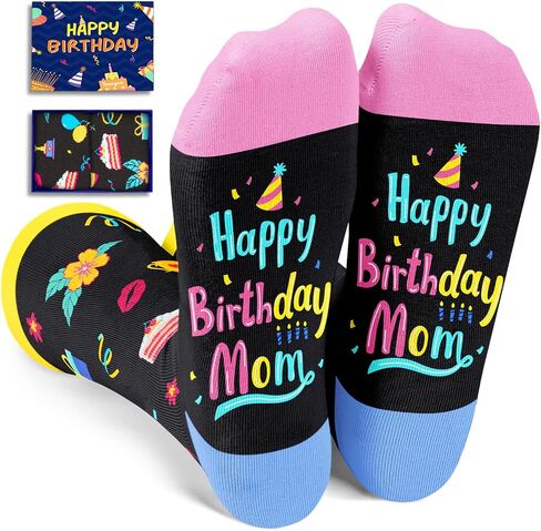 HAPPYPOP Birthday Socks for Women - Gifts for Niece Sister, Grandma Aunt Mom Socks in Kuwait