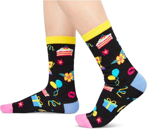 HAPPYPOP Birthday Socks for Women - Gifts for Niece Sister, Grandma Aunt Mom Socks in Kuwait