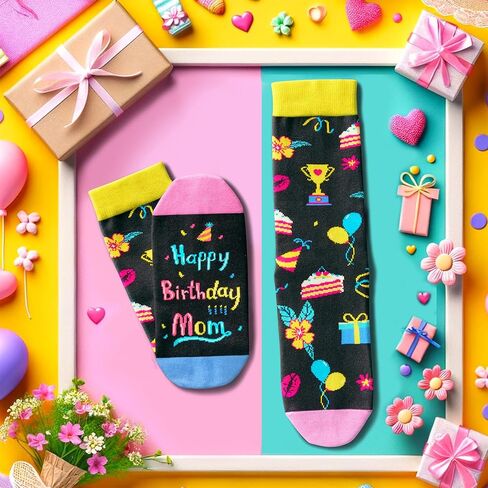HAPPYPOP Birthday Socks for Women - Gifts for Niece Sister, Grandma Aunt Mom Socks in Kuwait