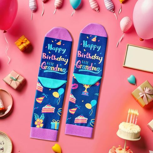 HAPPYPOP Birthday Socks for Women - Gifts for Niece Sister, Grandma Aunt Mom Socks in Kuwait