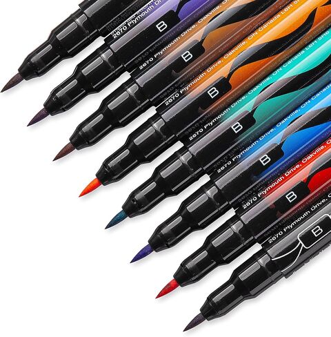 أقلام تحديد فنية برأس فرشاة توضيحية من Prismacolor 1736674، ألوان متنوعة، 8 قطع in Saudi Arabia