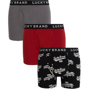 Lucky Brand Men's Boxer Briefs – 3 Pack Athletic Compression Boxers for Men S-XXL