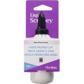 طين خبز الفرن من البوليمر السائل سكولبي السائل، لؤلؤي، 2 أونصة. زجاجة، رائعة للمجوهرات، والعطلات، والصناعات اليدوية، والوسائط المختلطة، وملصقات النوافذ، وديكور المنزل والمزيد! عظيم للمبتدئين للفنانين! in Kuwait