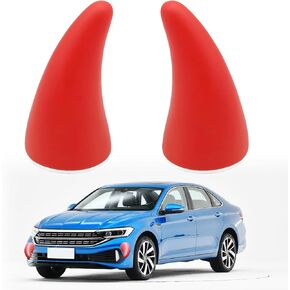 Car Roof Decoration 3D Devil Horns Decor, Devil Horn Anti-Collision Protector, Universal Creative Car Exterior Sticker Decal Ornaments Car Accessories - Black