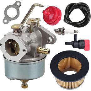 Compatible with 632230 632272 Carburetor with 30727 Air Filter for Tecumseh 5 HP 6 HP 632631 631067 632235 631867 632019A 632019 631828 632076 631067A H30 H50 H60 HH60 HH70 4 Cycle Engines