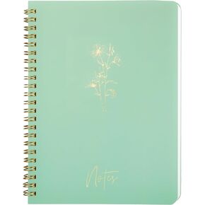 Aesthetic Spiral Notebook Journal For Women & Men College Ruled Notebook With Large Pockets And Lined Pages - Perfect to Stay Organized and Boost Productivity at Work or Note Taking (Pink)