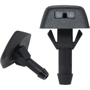 2 PCS Windshield Wiper Washer Nozzle Replacement Fit For Volvo .OEM: ‎30655605, 7845009010. Black