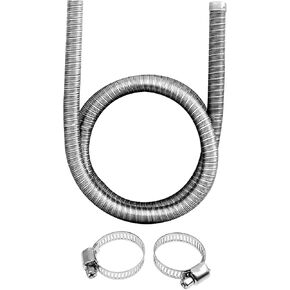 1Pack Inner Diameter 22mm/24mm Dual-layer Car Heater Exhaust Pipe Air Diesel Parking Heater Exhaust Hose Line For Webasto Eberspacher With Camps