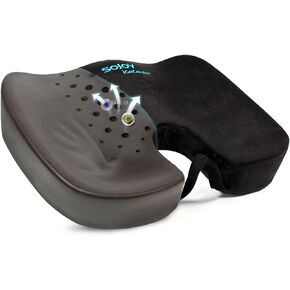 وسادة كرسي مكتب Sojoy، وسادة مقعد السيارة من إسفنج الذاكرة الفحمي، الورك وعرق النسا والعصعص، وسادة مقعد لتخفيف آلام أسفل الظهر للمكتب، الكرسي، مقعد السيارة in Kuwait