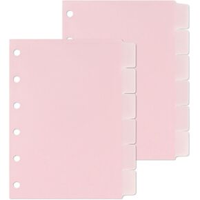 مجموعتان من مظاريف النقود مقاس A7 من Koqye مع علامات التبويب، وفواصل المجلدات مع جيوب، وفواصل الفهرس المحشوة بـ 6 فتحات مع علامات التبويب لمنظم مجلد الميزانية الشخصي A7 (أسود) in Kuwait