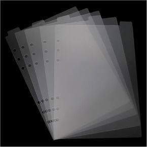 A5 Dashboard Semi-Transparent Blank Top Index Dividers, A5 Top Index Divider (5 Pages)