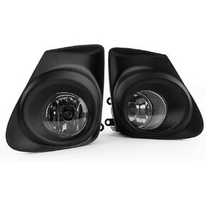 RP Remarkable Power Corolla Fog Lights 2011 2012-2013, Fog Light for 2011 2012 2013 Corolla OE Style H11 12V 55W Blubs with Clear Lens Black Bezel Pair FL7012