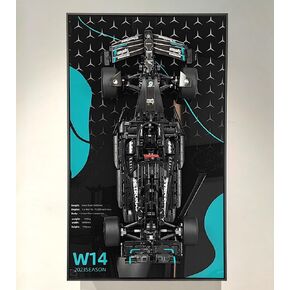 Display Wallboard for Lego Technic 42171 Mercedes-AMG F1 W14 E Performance Race Car, for Lego Mercedes F1, Gift Ideas for Lego Car Wall Mount Lover, Display Wallboard Only!