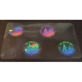 10 Hologram Mark of Business Self Stick ID Overlays, Thin .05 Mil