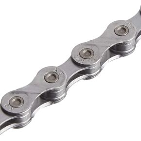 سلسلة دراجات KMC KMC023 X9.93 (9 سرعات، 1/2 × 11/128 بوصة، 116 لتر، فضي/أسود)