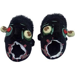 BESPORTBLE Shoes Men 1 Pair Halloween Funny Slipper Zombie Slippers Cartoon Cotton Slippers Anti-Slip Slippers for Halloween Party (Black) Mopping Slippers