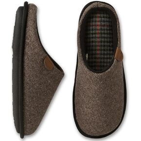 WALKFUN House Slippers for Men Memory Foam Full To Slip on Slippers Comfortable Indoor Shoes Two-Tone Home Slippers Shoes for Bedroom Spa Office Easy Wear