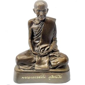 BUDDHO Luang Pu Mun Bhuridatta Thera Thai Buddhist Saint Buddha Statue 7" H. Thai Buddha Statue for Home Decor Buddha Decor Buddha Gift
