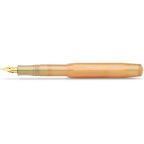 Kaweco COLLECTION Fountain Pen Apricot Pearl I Premium Fountain Pen with Steel Nib for Ink Cartridges I Sport Fountain Pen 13 cm I Nib: F (Fine)