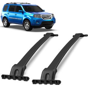 165lbs Aluminum Roof Rack Cross Bars Compatible for 2009-2015 Honda Pilot with Factory Side Rails Rooftop Luggage Carrier Rack for Bike Canoe Kayak Cargo Box