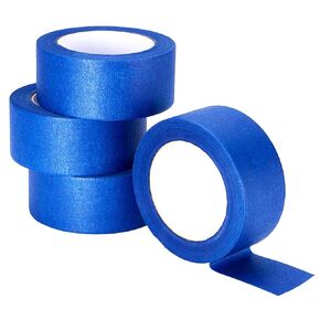 شريط Lichamp Blue Painters بعرض 2 بوصة، مجموعة من 4 أشرطة لاصقة زرقاء أصلية، 1.95 بوصة × 55 ياردة × 4 لفات (إجمالي 220 ياردة)