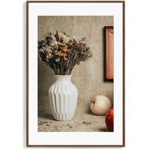 6x8 Picture Frame, Natural Solid Oak Wood Picture Frame with High Tempered Glass, Handcrafted Rounded Corner 6 by 8 Wooden Frame Matted to 5x7 Photo for Wall & Tabletop Display