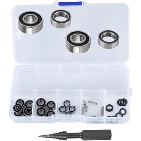 RC Bearings Kit Upgrades Part for 1/10 Slash 2WD VXL/Stampede 2WD VXL/Rustler 2WD VXL/Bandit 2WD VXL,Rubber Sealed Precision Ball Bearings,Navy Blue