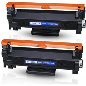 2 Pack TN770 Toner for Brother Printer, TN-770 Super High Yield Black Toner Replacement for Brother HL-L2350DW HL-L2370DW XL MFC-L2750DW MFC-L2750DW XL L2370DWXL Printer, 4500 Pages