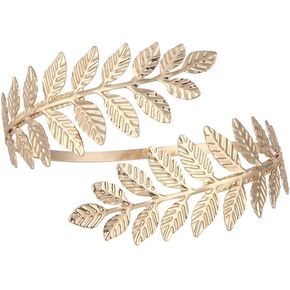 Aonklot Arm Cuff Gold Arm Cuff Silver Arm Cuff Gold Bangles Arm Cuff Jewelry for Women Leaf Arm Cuff Wrap Bracelet Jewelry Gifts
